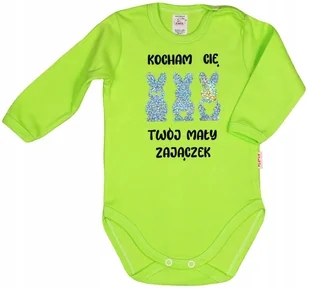 BODY NAPIS nadruk TWÓJ MAŁY ZAJĄCZEK nie tylko na Wielkanoc r 86 KLEKLE - Body dla niemowląt - miniaturka - grafika 1