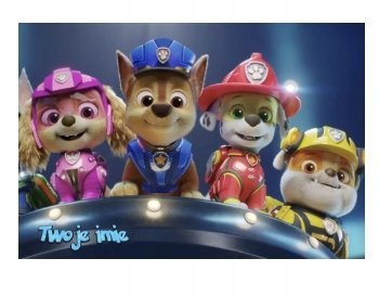 PUZZLE PSI PATROL PIESKI BAJKA A3 252 el z Nadrukiem + IMIĘ #63