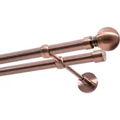 Karnisze - Karnisz DECASTYL Modern podwójny 200 cm Miedziany - miniaturka - grafika 1