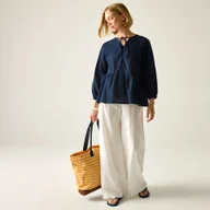 Koszule damskie - Regatta Bluzka damska Primden Niebieski, Cotton, Rozmiar: 38 - miniaturka - grafika 1