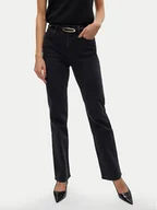 Spodnie damskie - Vero Moda Jeansy Tessa 10315432 Czarny Straight Fit - miniaturka - grafika 1