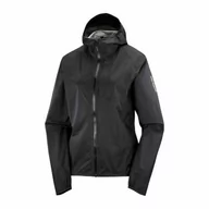 Kurtki i kamizelki sportowe damskie - Kurtka Salomon Bonatti Waterproof W Deep Black - miniaturka - grafika 1