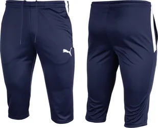Puma Spodnie męskie Puma teamLIGA Training 3/4 Pants granatowe 657271 06 S - Spodnie sportowe męskie - miniaturka - grafika 1