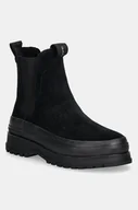Botki damskie - Gant sztyblety zamszowe Wintly damskie kolor czarny na płaskim obcasie ocieplone 29553795 G00 - miniaturka - grafika 1