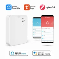 Akcesoria do monitoringu - Czujnik zalania Zigbee TUYA SmartLife NEW alarm dźwiękowy - miniaturka - grafika 1
