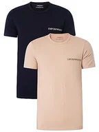 Koszulki męskie - Emporio Armani T-shirt męski (2 sztuki), Rope/Marine, L - miniaturka - grafika 1