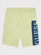 Spodenki damskie - Guess Szorty sportowe L3GD03 KA6R0 Żółty Relaxed Fit - miniaturka - grafika 1