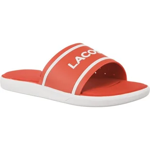Lacoste L 30 Slide 118 1 Caw F50 Orange pomarańczowe - Klapki i japonki damskie - miniaturka - grafika 1