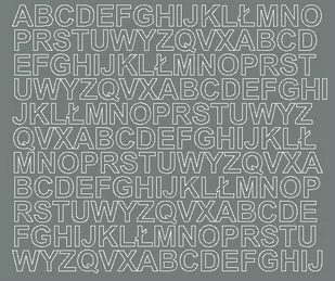 Litery samoprzylepne z połyskiem, szare, 1,5 cm - Pasmanteria Litery samoprzylepne z połyskiem, szare, 1,5 cm - Pasmanteria - miniaturka - grafika 1