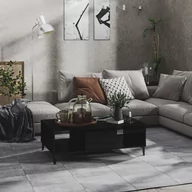 Ławy i stoliki kawowe - VidaXL Lumarko Stolik kawowy, czarny, wysoki połysk, 103,5 x 60 x 35 cm, płyta 806029 VidaXL - miniaturka - grafika 1