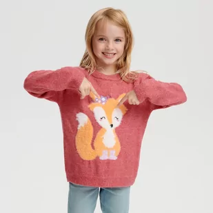 Sinsay - Sweter - Różowy - Swetry dla dziewczynek - miniaturka - grafika 1