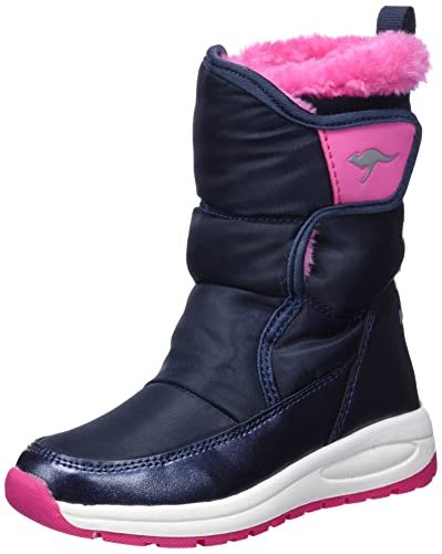 KangaROOS Dziewczęce Kp-Belle RTX kozaki, Dk Navy Daisy Pink, 32 EU