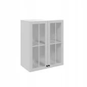 Szafki kuchenne - Szafka wisząca z szybą Prowansja G60S: biały/sosna - miniaturka - grafika 1