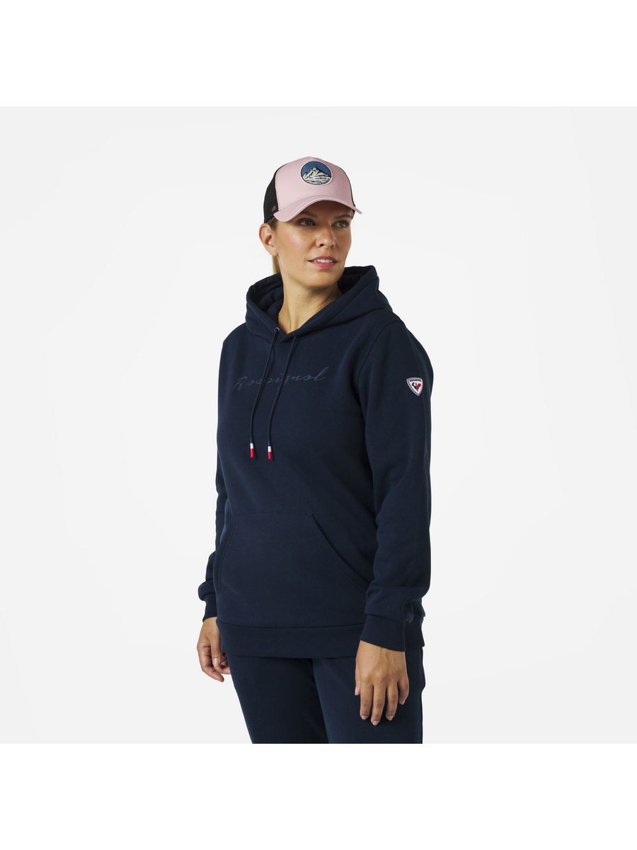 Bluza damska Rossignol W LOGO SWEAT HOOD FL granatowy S