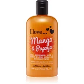 Kosmetyki do kąpieli - I love Mango & Papaya krem pod prysznic i do kąpieli 500 ml - miniaturka - grafika 1