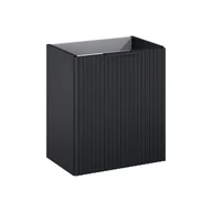 Szafki łazienkowe - Szafka łazienkowa wisząca Nabel 43.8x.8x50 cm czarna Roca - miniaturka - grafika 1