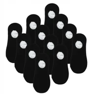 Skarpetki damskie - Czarne NISKIE STOPKI DAMSKIE Mikrostopki 12Pak r. 38-41 - miniaturka - grafika 1