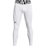 Legginsy - Under Armour Męskie legginsy ColdGear® Armour legginsy, Wht, 1366075, rozmiar LG - miniaturka - grafika 1