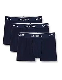 Lacoste Męska 3 pary bokserów na co dzień, niebieski, M - Majtki męskie - miniaturka - grafika 1