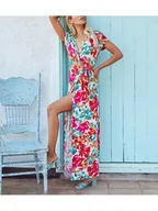 Sukienki - LA Angels Sukienka w kolorze czerwono-niebieskim - miniaturka - grafika 1