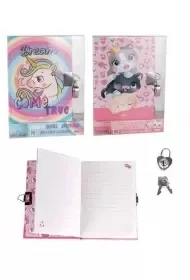 Pamiętnik A6 z kłódką MIX - Notesy i bloczki - miniaturka - grafika 1