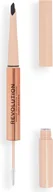 Akcesoria i kosmetyki do stylizacji brwi - MAKEUP REVOLUTION Fluffy Brow Filter Duo Kredka do brwi Dark Brown 1szt - miniaturka - grafika 1