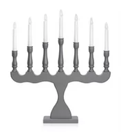 Ozdoby bożonarodzeniowe - Bożonarodzeniowa lampa świecznikowa Svaneholm szara - miniaturka - grafika 1