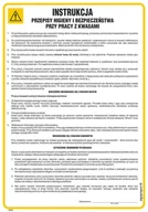 Instrukcje stanowiskowe BHP - IAD01 INSTRUKCJA - PRZEPISY BHP PRZY PRACY Z KWASAMI, HN - PŁYTA ELASTYCZNA 0,4MM; (245X350MM) - miniaturka - grafika 1
