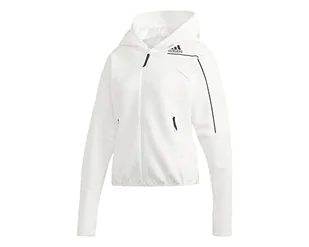 adidas Damski sweter W ZNE Hd, biały, M - Swetry damskie - miniaturka - grafika 1
