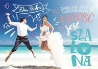 Kartki okolicznościowe i zaproszenia - Kukartka Karnet B6 3DV-181 Ślub - Kukartka - miniaturka - grafika 1