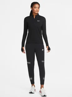 Nike Koszulka w kolorze czarnym do biegania - Koszulki sportowe damskie - miniaturka - grafika 1