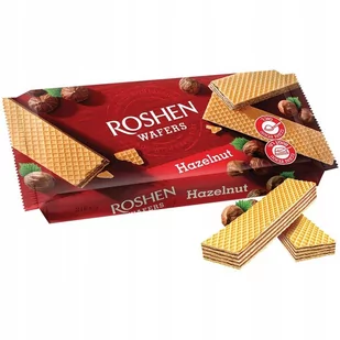 Wafelki z nadzieniem orzechowym Roshen 216 g - Batoniki - miniaturka - grafika 1