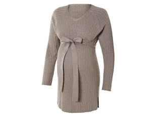 esmara® Sweter sukienka ciążowa damska (L(44/46), Jasnobrązowy) - Odzież ciążowa - miniaturka - grafika 1