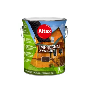 Impregnat żywiczny 4,5 l brąz Altax - Farby i impregnaty do drewna - miniaturka - grafika 1