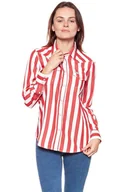 Koszule damskie - Wrangler, Koszula damska, Oversized Western Sh Formula Red W5242Skwo, rozmiar XL - miniaturka - grafika 1
