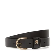 Paski - Pasek Damski Tommy Hilfiger Essential Effortless 2.5 Go AW0AW16836 Czarny - miniaturka - grafika 1