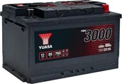 Ładowarki i akumulatory - Akumulator YUASA 12V 85Ah/760A YBX3000 SMF P+ standardowy 317x175x190 B13 rozruchowy - miniaturka - grafika 1