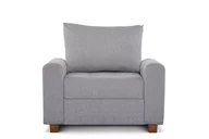 Fotele - Fotel REVO jasny szary / 102x91x86 / tkanina - miniaturka - grafika 1