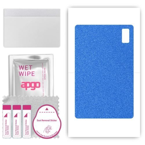 folia naklejka skórka strukturalna na TYŁ do HTC A101 - Niebieski Pastel Matowy Chropowaty Baranek - apgo SKINS