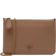 Torebki damskie - Pinko Skórzana kopertówka Flat Classic Vitello Seta - miniaturka - grafika 1