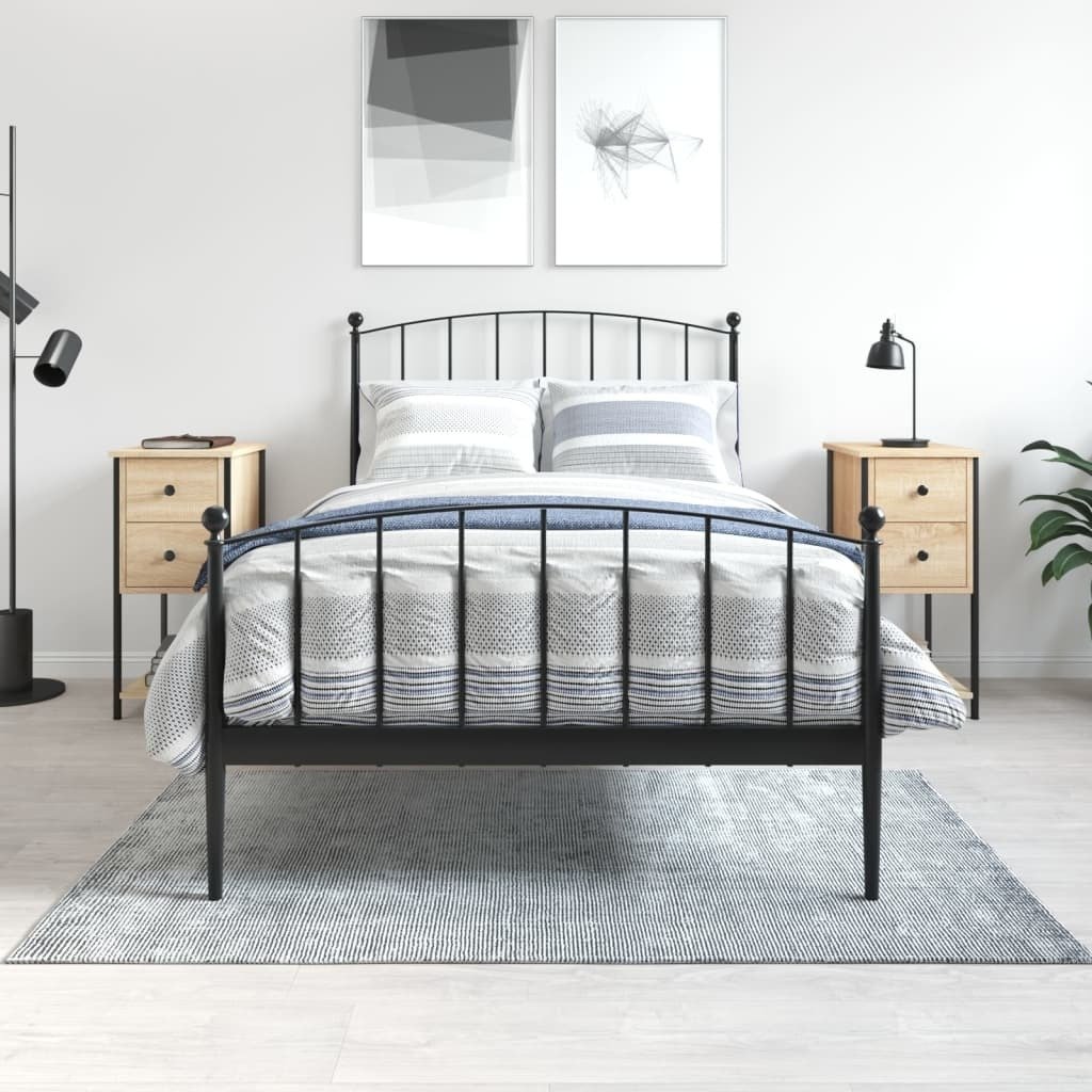 vidaXL Szafki nocne 2 szt. dąb sonoma 32x42x70 cm Materiał drewnopochodny