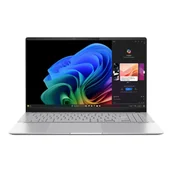 Laptopy - Asus Vivobook S S5507QA-MA112W Cool Silver 15.6" OLED 3K 2880 x 1620 pixels Glossy Snapdragon X Elite X1E 78 100 32 GB LPDDR5X SSD 1000 GB Qualcomm Adreno GPU Windows 11 Home 802.11be Bluetooth version - miniaturka - grafika 1