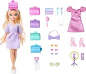 Lalki dla dziewczynek - Lalka Barbie Mattel Dream Besties Malibu + akcesoria do stylizacji JGG38 - miniaturka - grafika 1