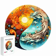 Puzzle - PUZZLE DREWNIANE DLA DZIECI DZIEŃ I NOC 144 ELEMENTÓW PREZENT DLA DZIECKA - miniaturka - grafika 1