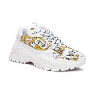 Versace Jeans Couture Sneakersy z dodatkiem skóry - Moda i Uroda OUTLET - miniaturka - grafika 1
