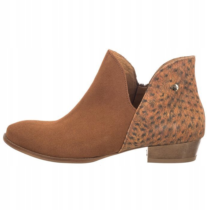 Rude botki Maciejka 4091S-49 damskie płaski obcas skóra zamszowa r.40