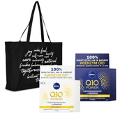 Zestawy kosmetyków damskich - Nivea Q10 Power Krem na dzień i na noc 2x 50 ml - miniaturka - grafika 1