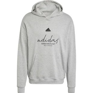 adidas Męska bluza z kapturem z motywem francuskiego frotte, Średni szary wrzos, S - Bluzy męskie - miniaturka - grafika 1