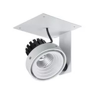 Lampy sufitowe - Italux Spot LAMPA sufitowa PATRIZIO GL7118-1/1X12W 3000K WH+BL podtynkowa OPRAWA LED 12W wpust do zabudowy reflektorek biały - miniaturka - grafika 1