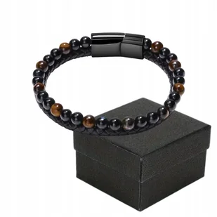Bransoletka Męska Elegancka 23 cm z Magnetycznym Zapięciem - Bransolety męskie - miniaturka - grafika 1